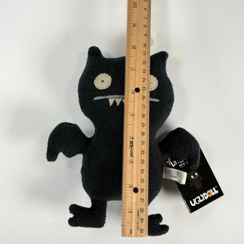 Uglydoll Little Uglys Ice-Bat Plush Toy Small Black Monster Goth